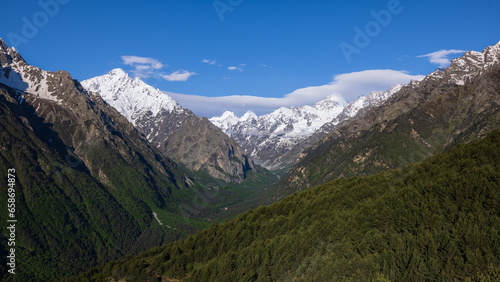 mountain landscape of north ossetia