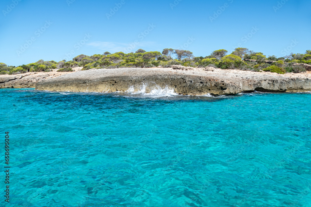 Cala Es Talaier is a small unspoiled and secluded beach located south of Ciutadella, Menorca.
