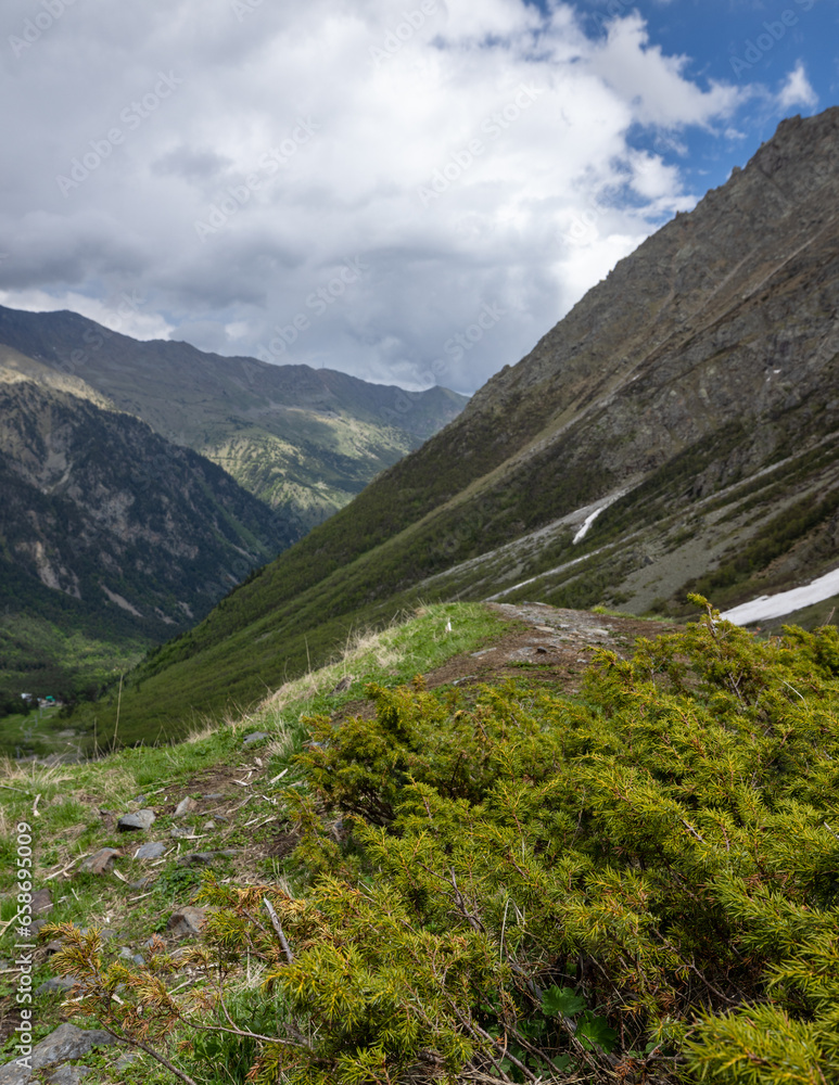 Mountain landscape of North Ossetia 