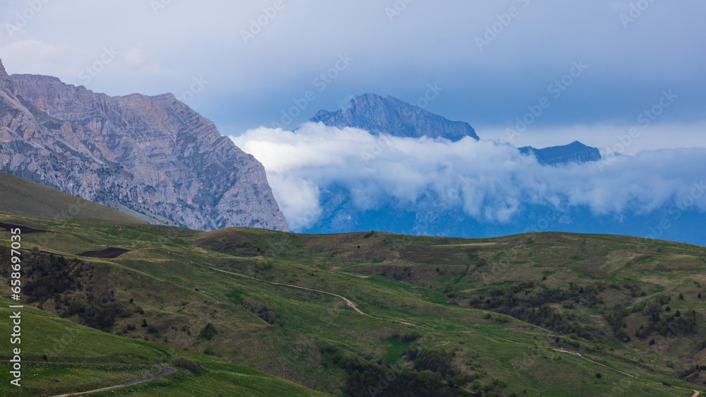 Mountain landscape of North Ossetia 