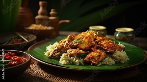 Indonesian festive menu during Eid Ketupat with Sambal Goreng Kentang Opor Ayam Sayur Labu Siam and Telur Semur