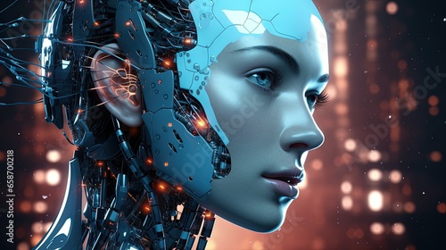 Close up 3D rendering of a ...