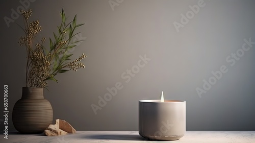 Candle made of soy wax burn...