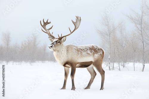 reindeer in the snow © dragan jovic