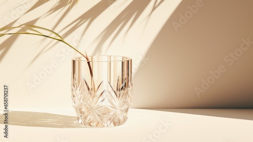 Bohemian crystal glass shin...