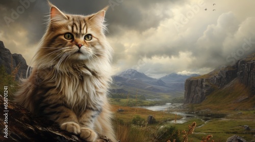 Gorgeous Scottish feline © vxnaghiyev