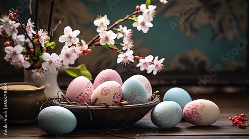 Festive Easter display with...