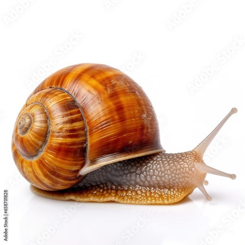 snail isolated on white background