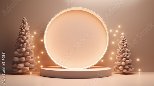 Christmas themed 3D display...