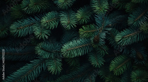 Christmas tree branches background