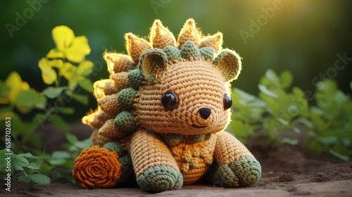 Handmade crochet toy for a kid © vxnaghiyev
