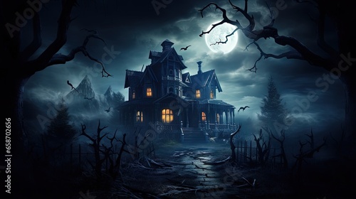 Haunted Halloween mansion