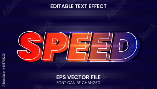 vector realistic racing text effect