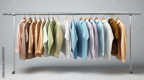 Hang indoor dry cleaned clo...