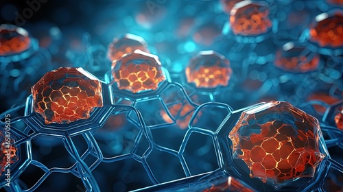 Abstract depiction of cellu...