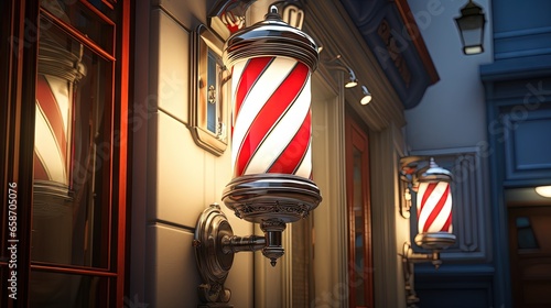 Gorgeous barber shop front ...