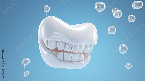3D rendering of blue backgr...