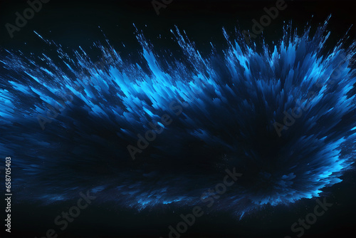 Abstract explosion of blue for wallpaper © Asith