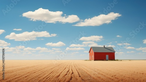 American rural landscape wi...