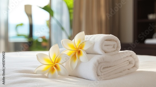 Luxury hotel room with Plum...