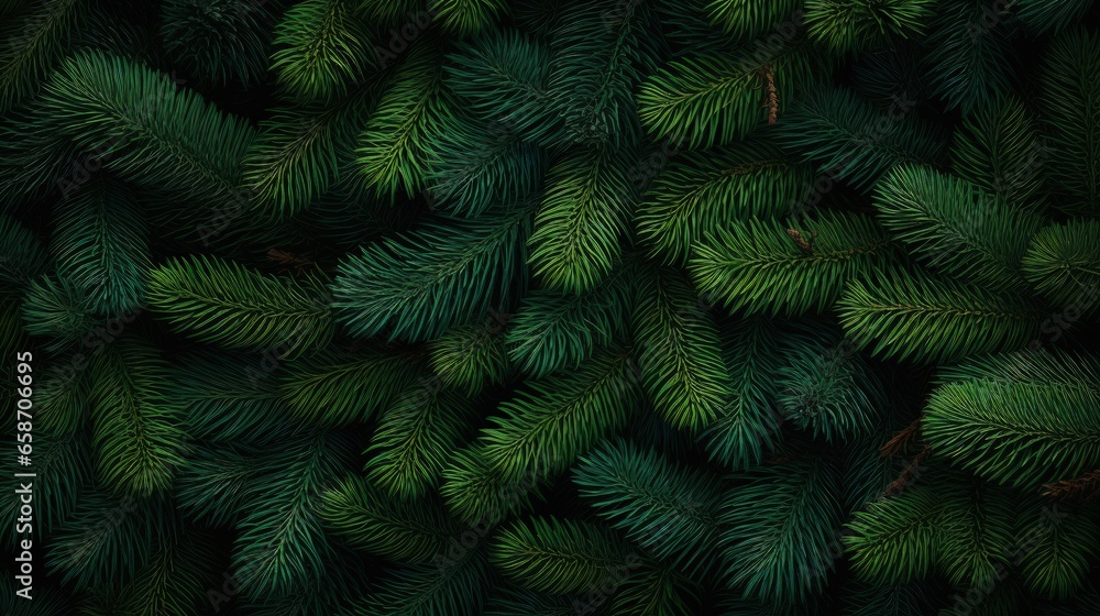 Christmas tree branches background