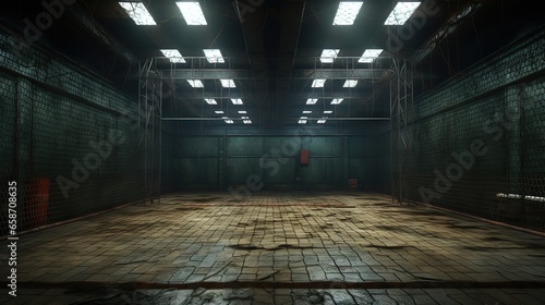 Interior of a factory. AI generated art illustration. © Дима Пучков