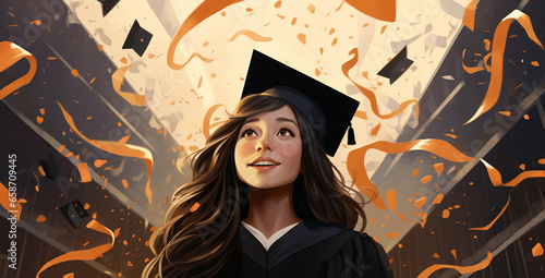 portrait of a young graduate
