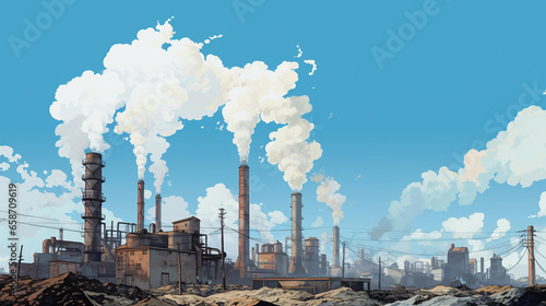 smoke from the chimney