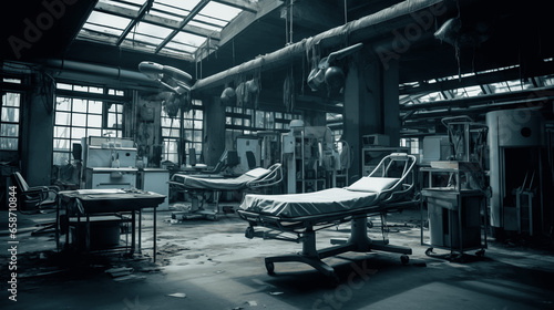 Eerie Abandonment, A Haunting Visit to the Desolate Hospital 