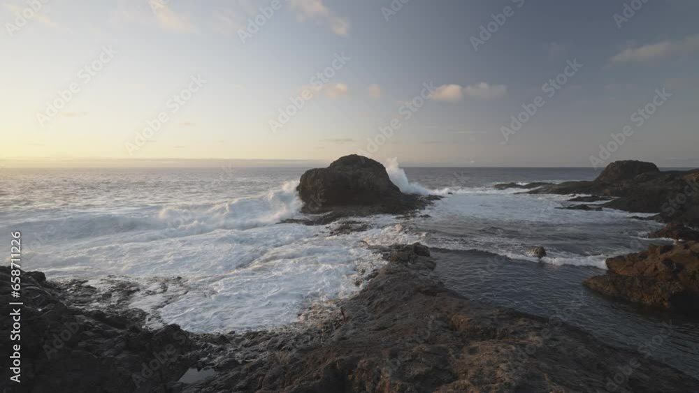 Atlantic Ocean from the north coast of Gran Canaria island Atlantic Ocean from the north coast of Gran Canaria island
