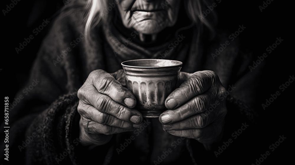 Timeless Tradition, Elderly Grandmother Sips Tea
Timeless Tradition, Elderly Grandmother Sips Tea