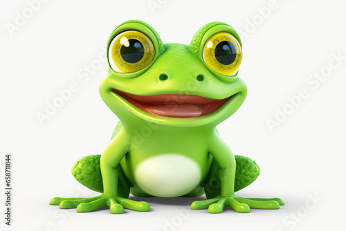 cute cartoon frog monster photo