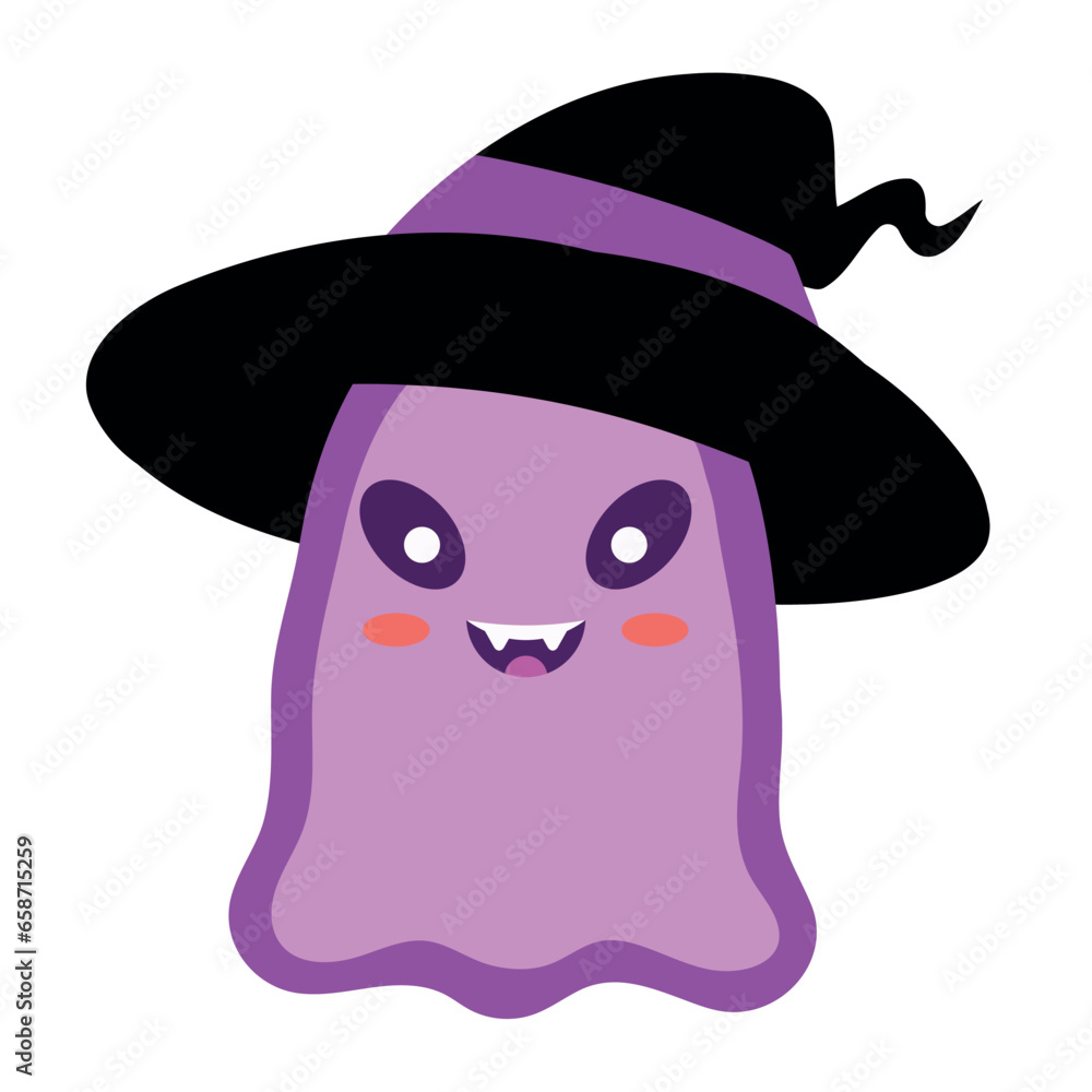Fototapeta premium halloween cute ghost cartoon