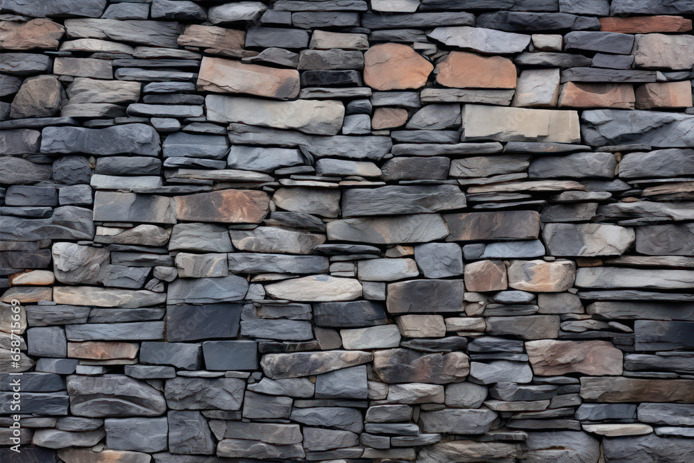 Background of stone wall texture, Stone wall pattern for design and decoration.