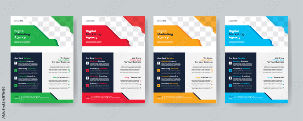 Modern Creative Corporate business, digital marketing agency flyer Brochure design, cover modern layout, annual report, poster, flyer in A4 template