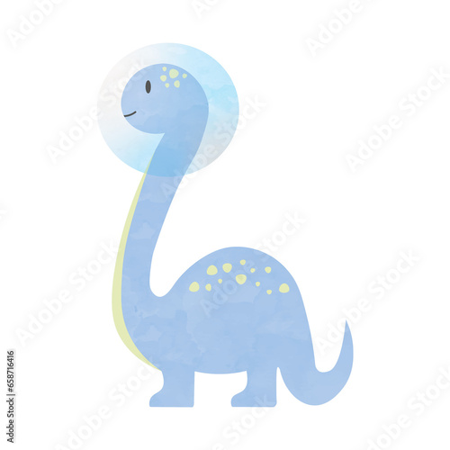 Dinossauro Astronauta - Braquiossauro Azul