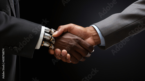Handshake with a robotic hand
