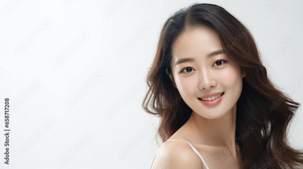 Beautiful young asian woman with clean fresh skin on white background, Face care, Facial treatment, Cosmetology, beauty and spa, Asian women portrait. Beautiful young asian woman with clean fresh skin on white background, Face care, Facial treatment, Cosmetology, beauty and spa, Asian women portrait.