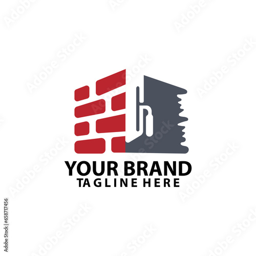 house construction vector logo design
