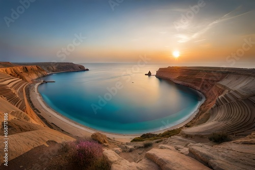 sunset on the beach