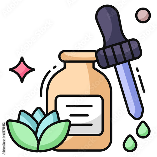 Lavender oil icon, editable vector 