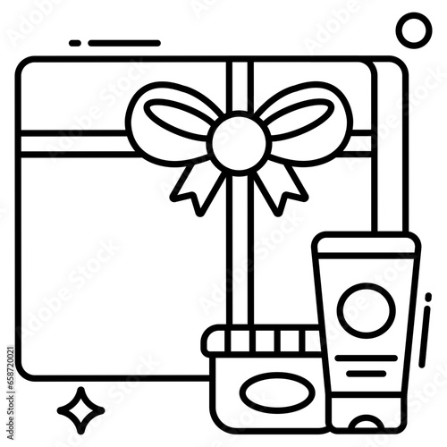 Modern design icon of gift box