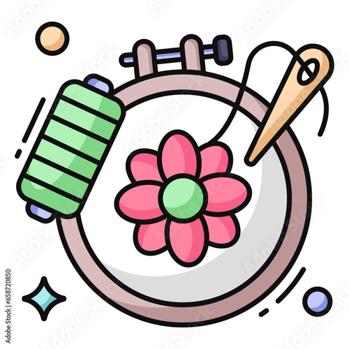 An icon design of embroidery 