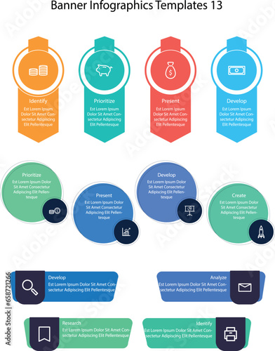 Banner Infographic, Infographic 4, Infographic 4 Template, Informative Banner Design, Banner Infographic Toolkit, Graphics Resource, Banner Infographic Template
