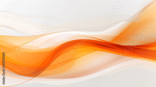 Abstract orange combination white background made with generative AI