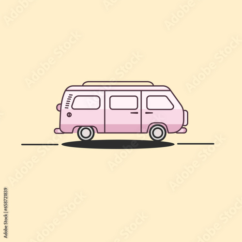 vector graphic of car good for national car celebration. flat design. flyer design.flat illustration.