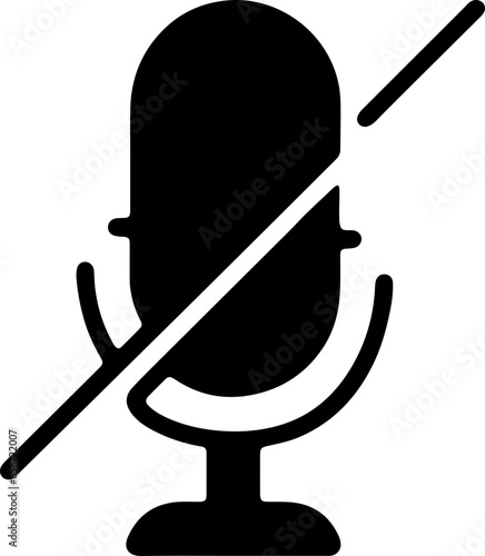 Professional Microphone and Audio Recording Device Icon Isolated on White Background for Podcasting and Speech