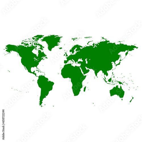 green world map