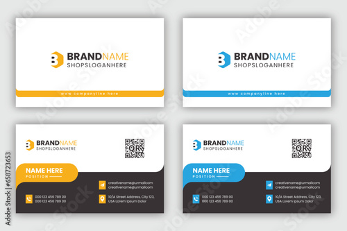 Modern business card design template, corporate business card template, Clean professional business card template, visiting card, business card template.