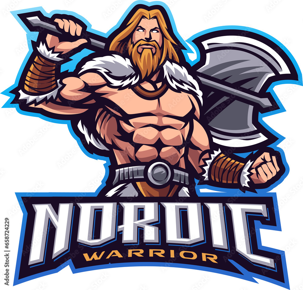 Nordic warrior esport mascot